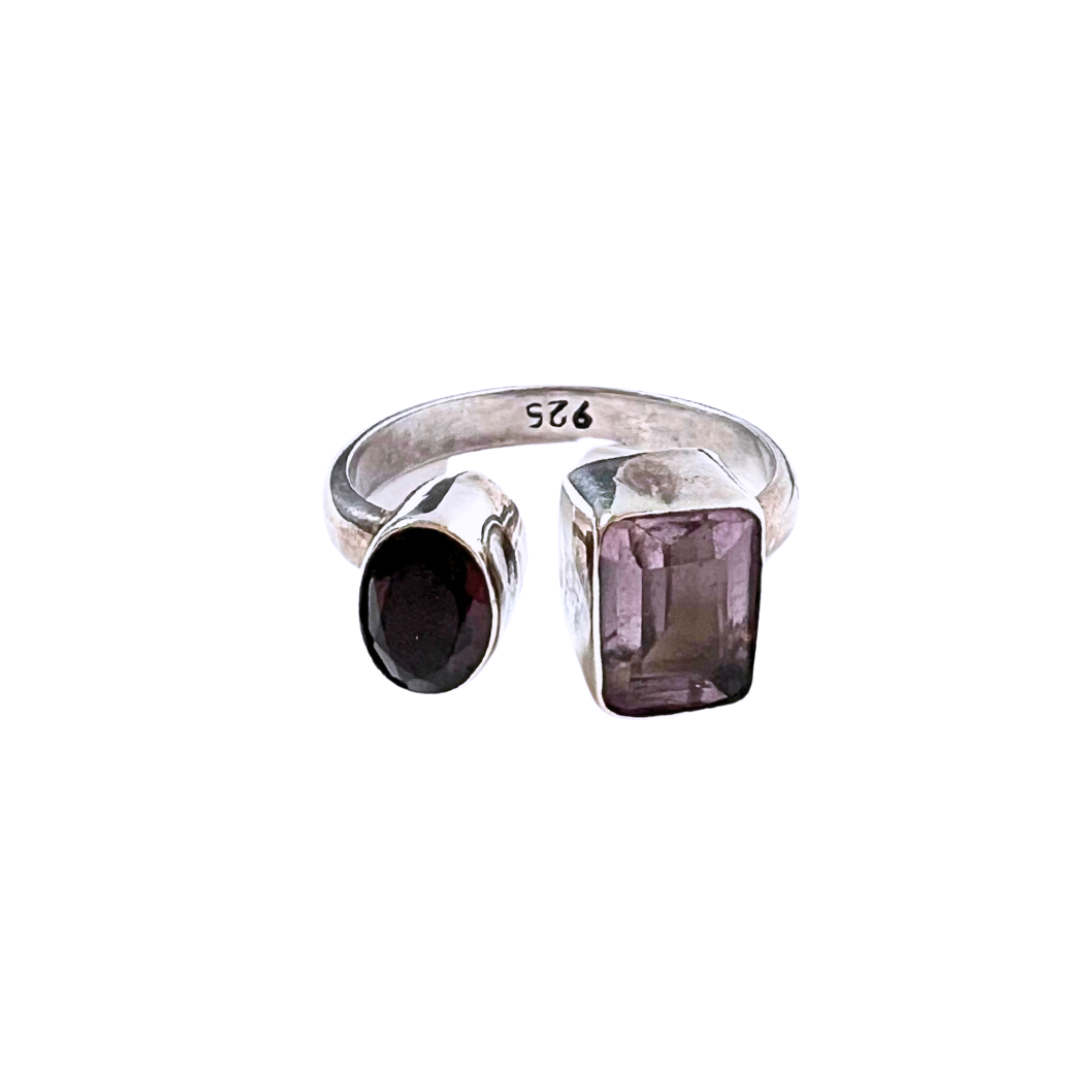 Rings - Moon Stone & Garnet