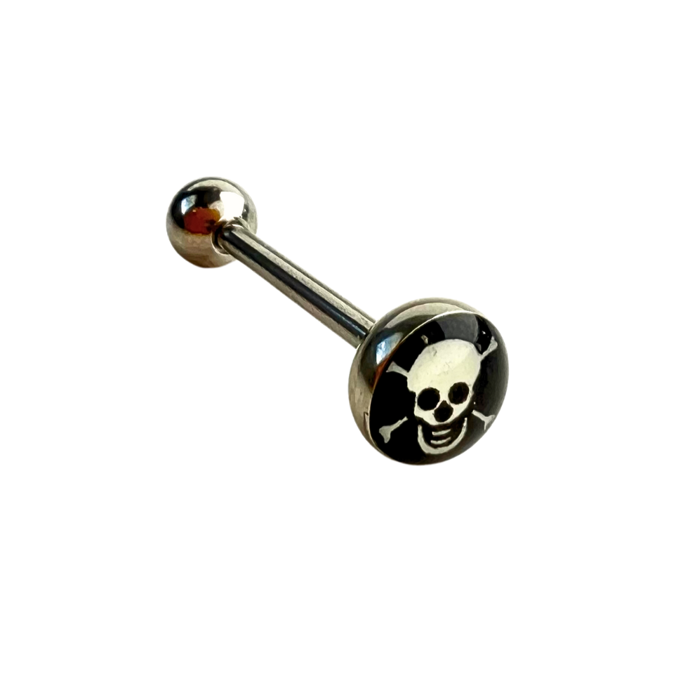 Barbells - Tongue Surgical Steel Logo