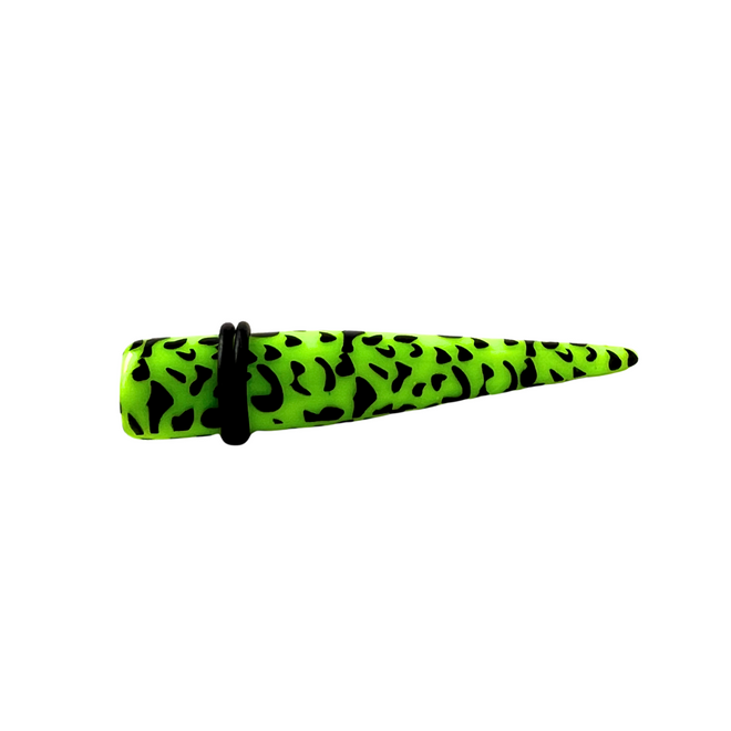 Stretchers - Green Leopard Print