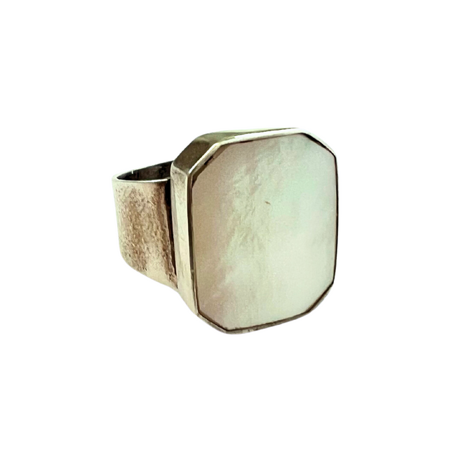 Rings - Mother of Pearl Rectangle