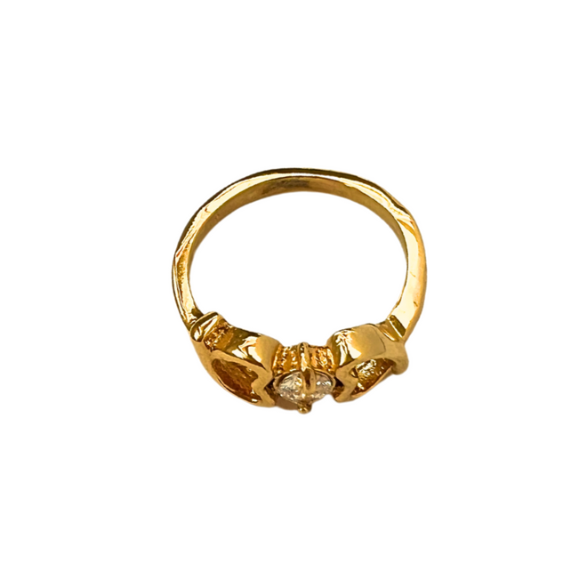 Rings - Gold Plated 2 Hearts