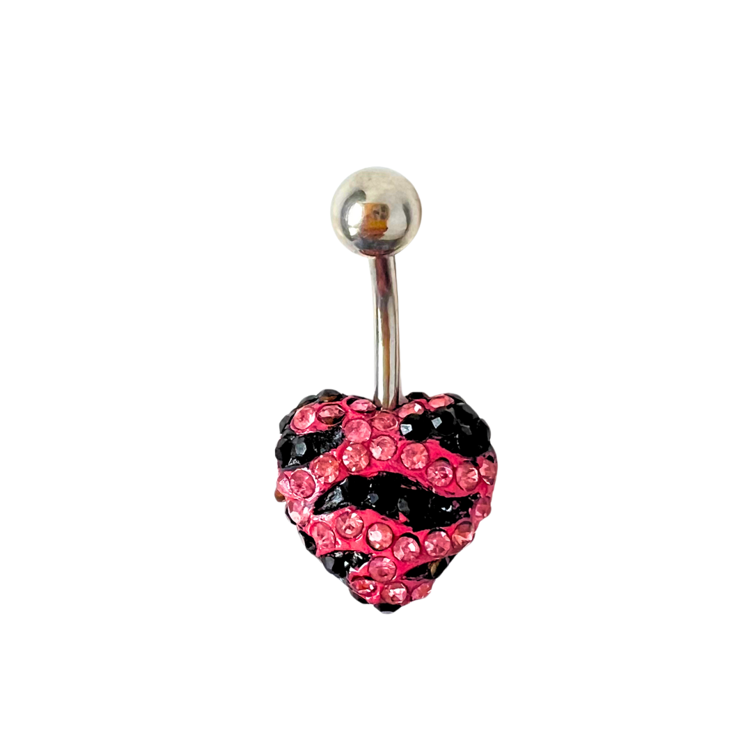 Belly Ring - Tiffany Heart