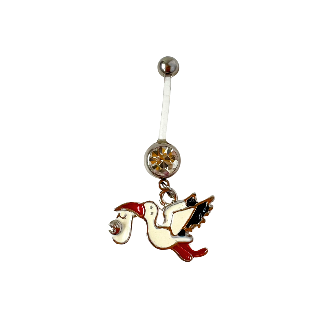 Belly Ring - Pregnancy Stork