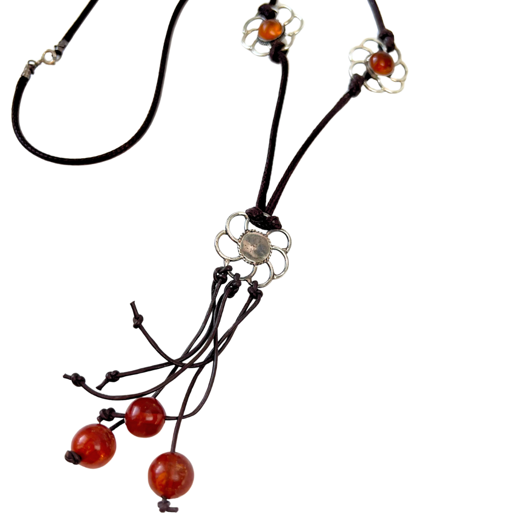 Necklaces - Rope & Amber