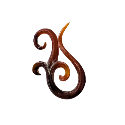 Organics Pairs - Horn Hanger -Ocean Wave Swirl