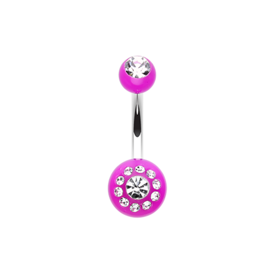 Belly Ring - Acrylic Crown