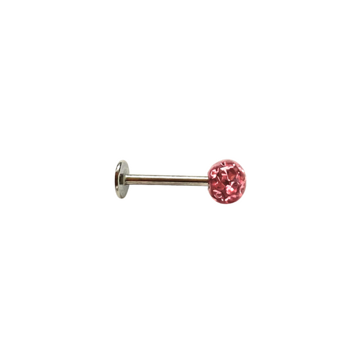 Labrets - Surgical Steel With Coated Tiffany Ball