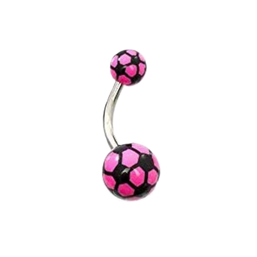 Belly Ring - Acrylic Soccer Ball