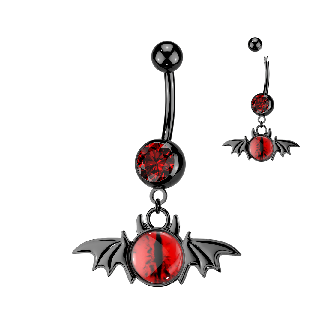 Belly Ring - Bat And Eye