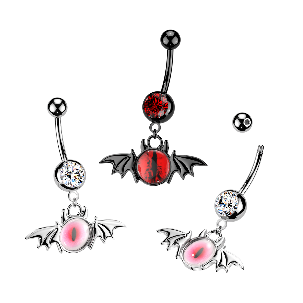 Belly Ring - Bat And Eye