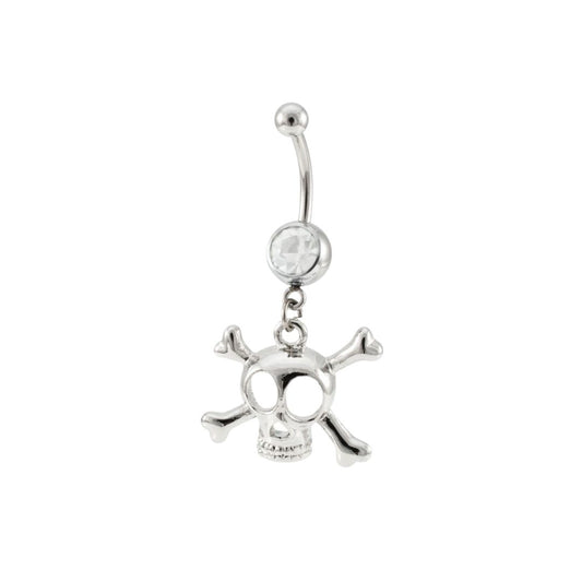 Belly Ring - H Skull