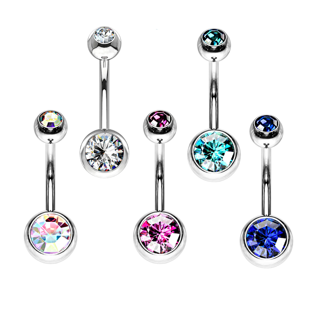 Belly Ring - IT Double Jewel