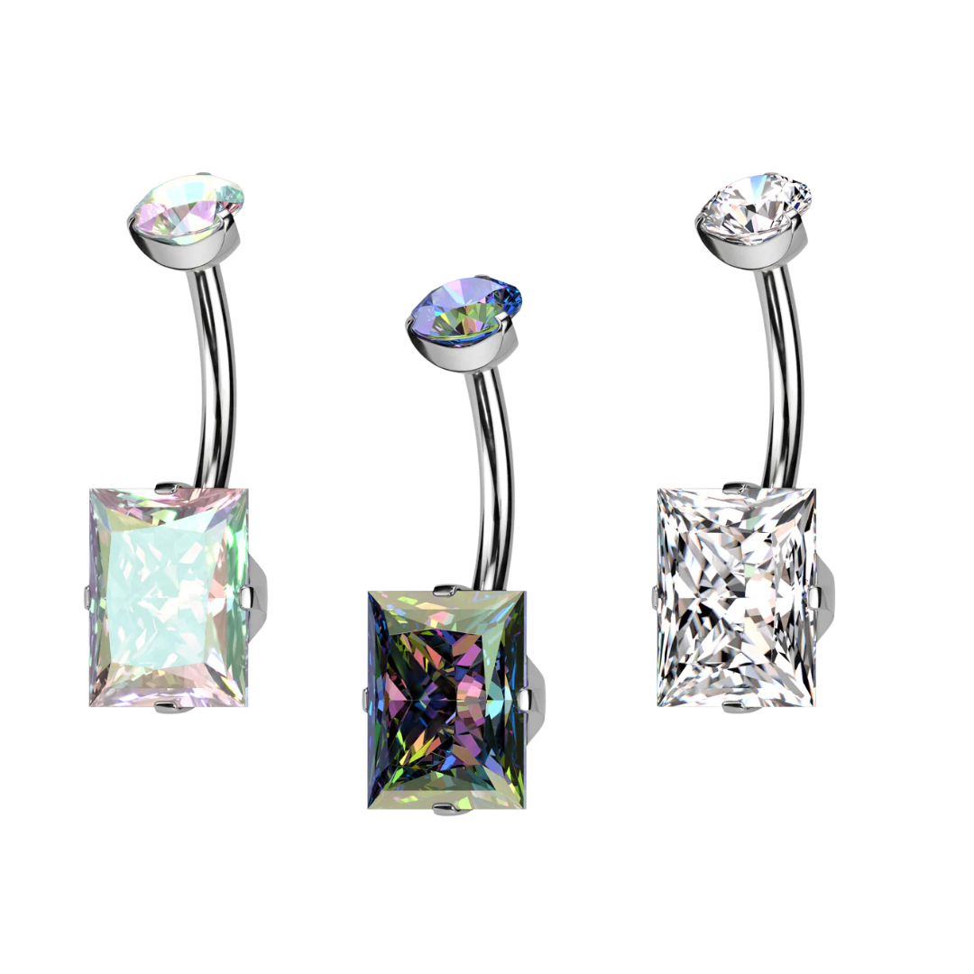 Belly Ring - TITANIUM - IT Rectangle