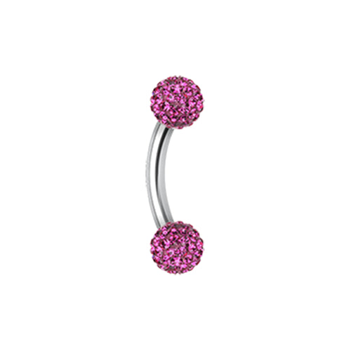 Curved Barbell - Tiffany With Coating