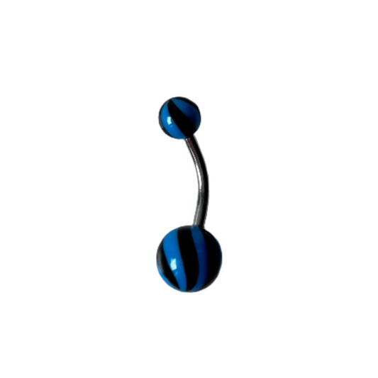 Belly Ring - Acrylic Candy Stripe