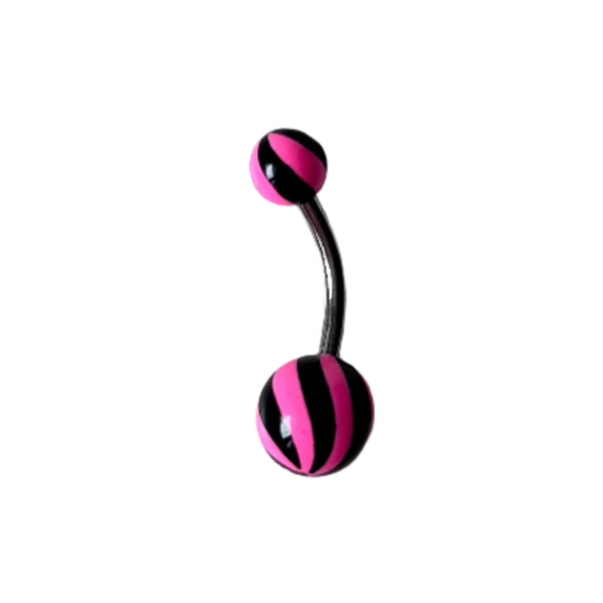 Belly Ring - Acrylic Candy Stripe