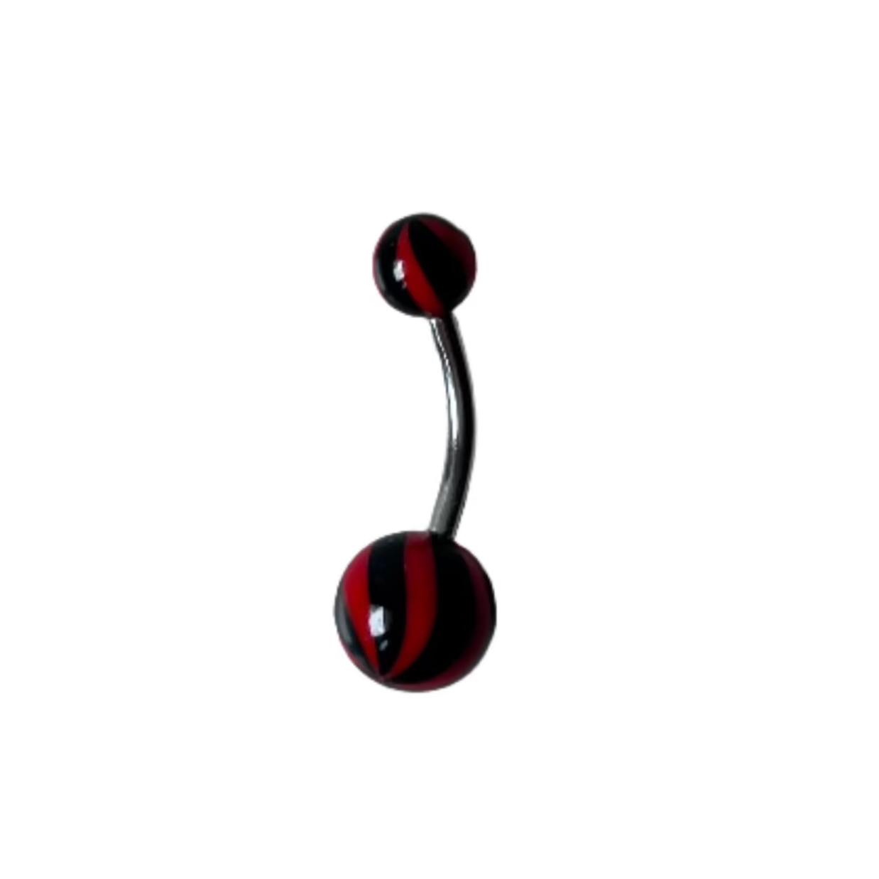 Belly Ring - Acrylic Candy Stripe