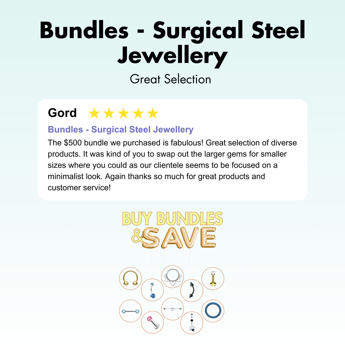 Bundles - Surgical Steel Jewellery