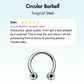 Circular Barbell - Surgical Steel