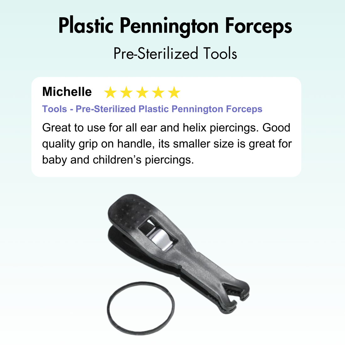 Tools - Pre-Sterilized Plastic Pennington Forceps