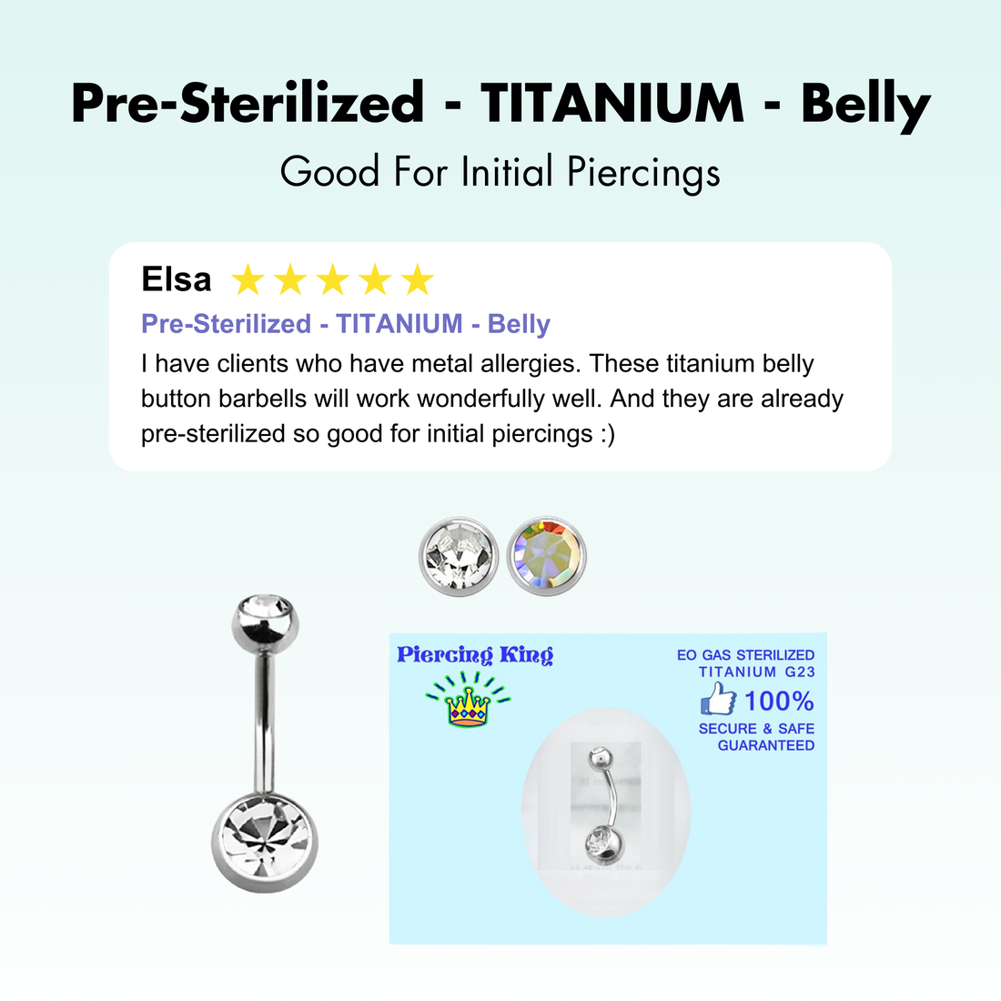 Pre-Sterilized - TITANIUM - Belly