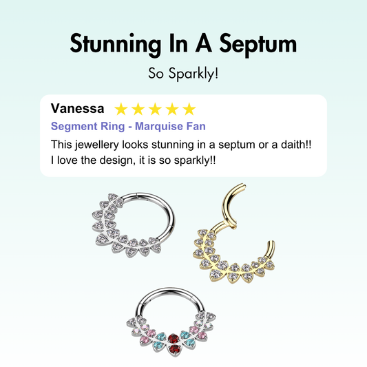 Segment Ring - Marquise Fan