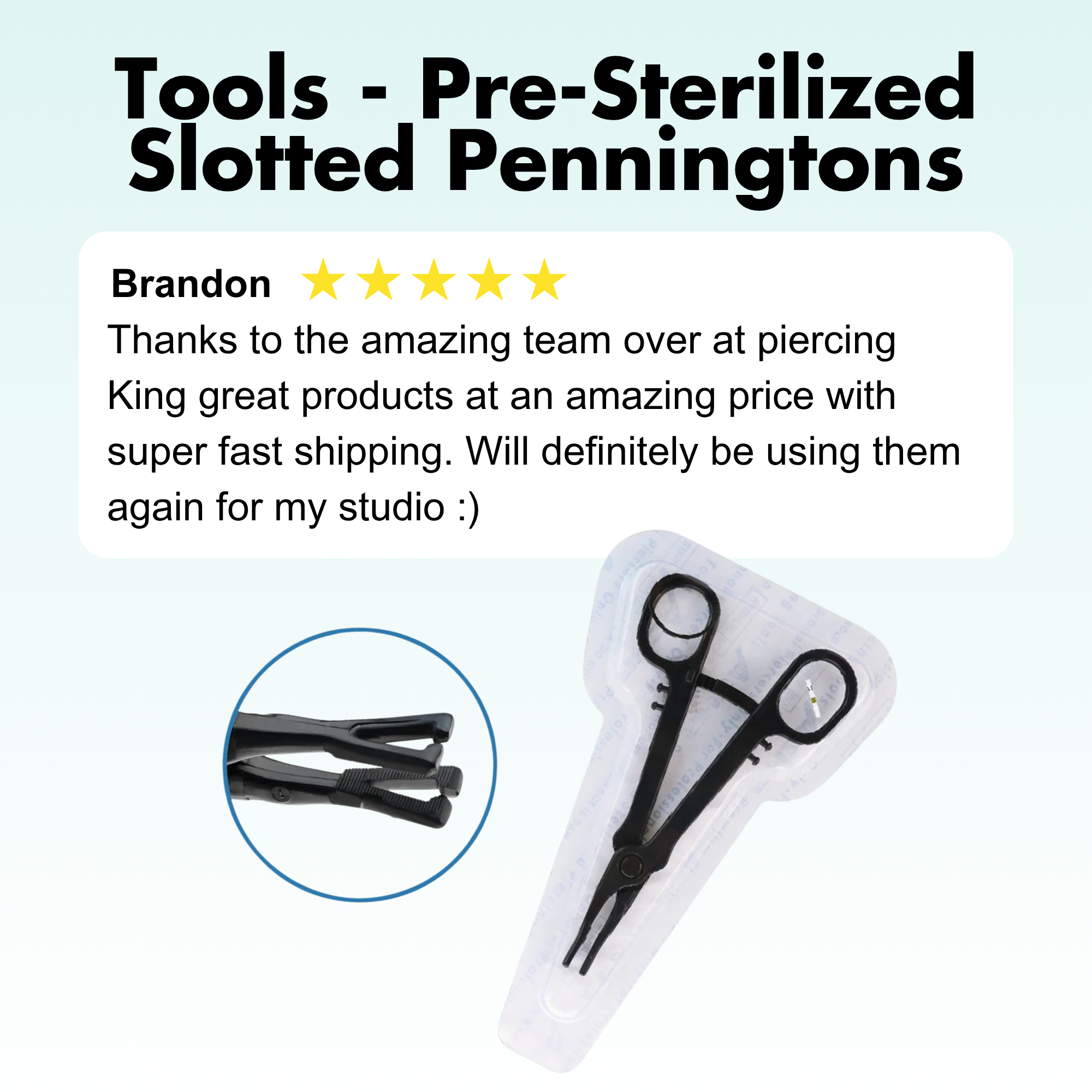 Tools - Pre-Sterilized Slotted Penningtons