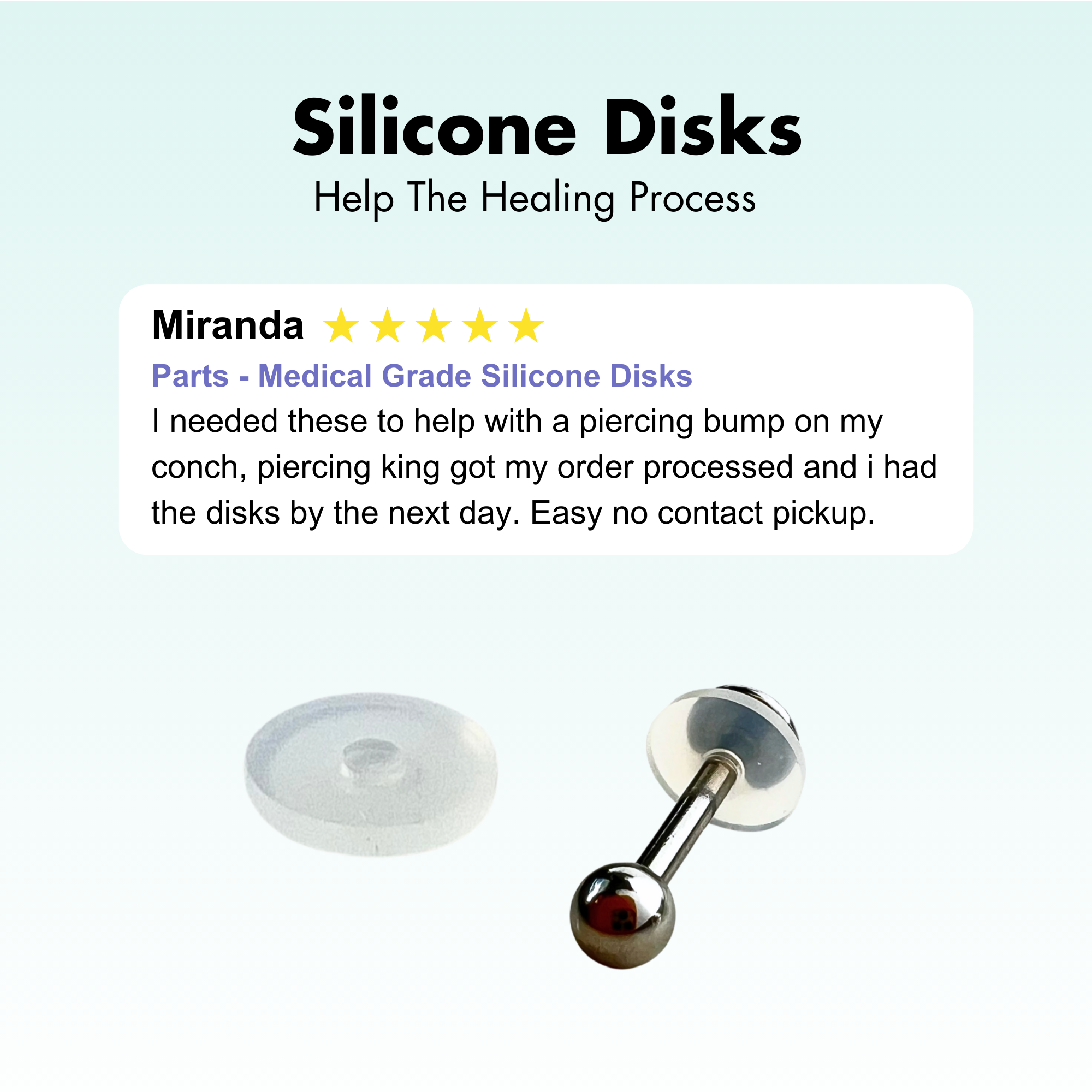 PARTS - Medical Grade Silicone Disks