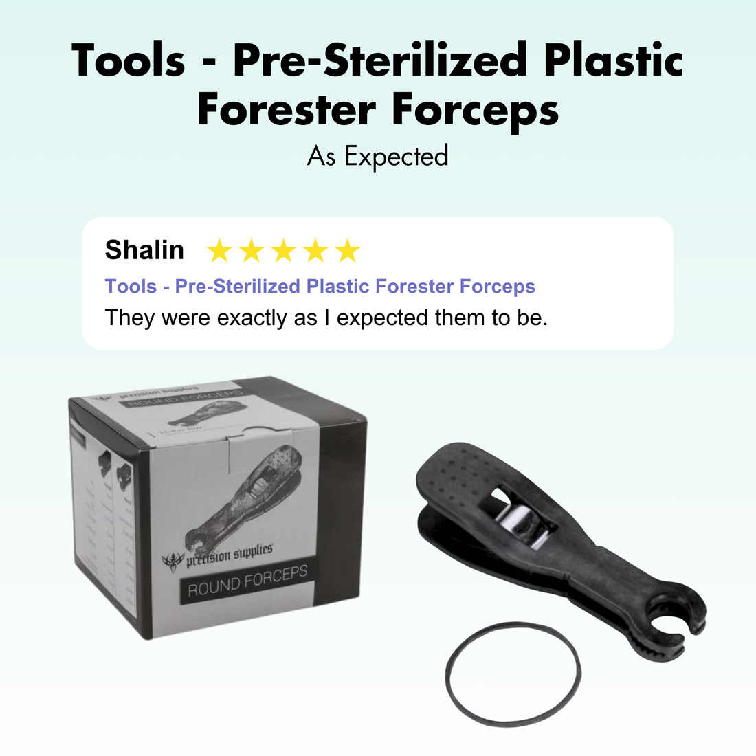 Tools - Pre-Sterilized Plastic Forester Forceps