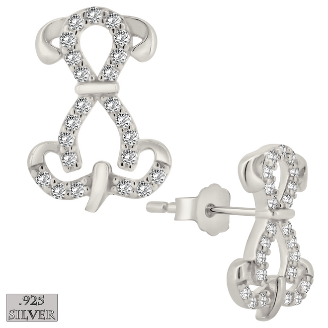 Earrings - Silver Puppy
