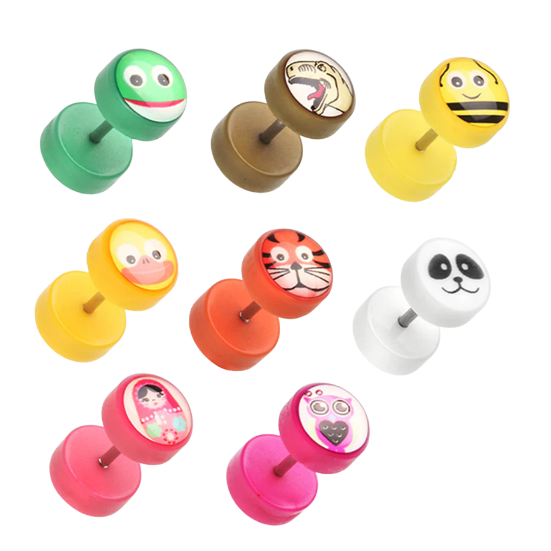 Faux Plugs - Acrylic Animal