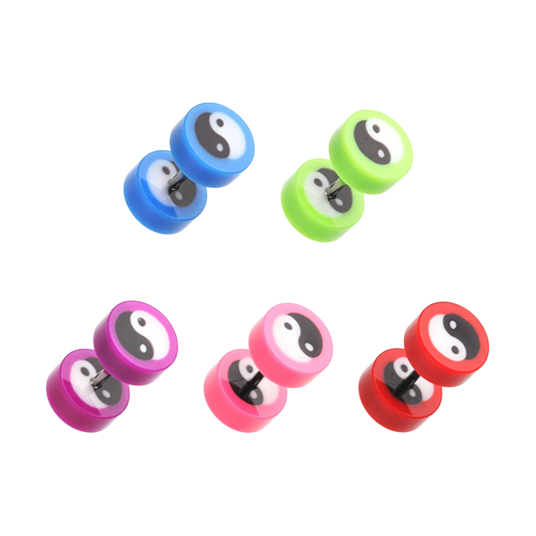 Faux Plugs - Acrylic Yin Yang