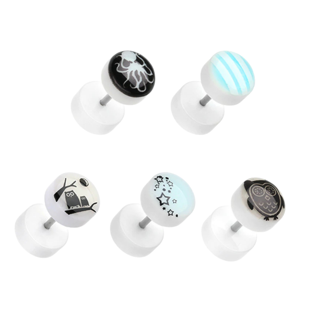 Faux Plugs - Glow In The Dark
