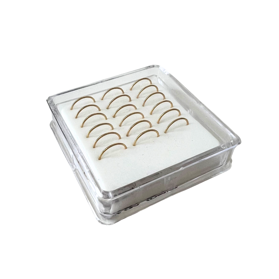 Nose Hoops - Gold Plated Bendable