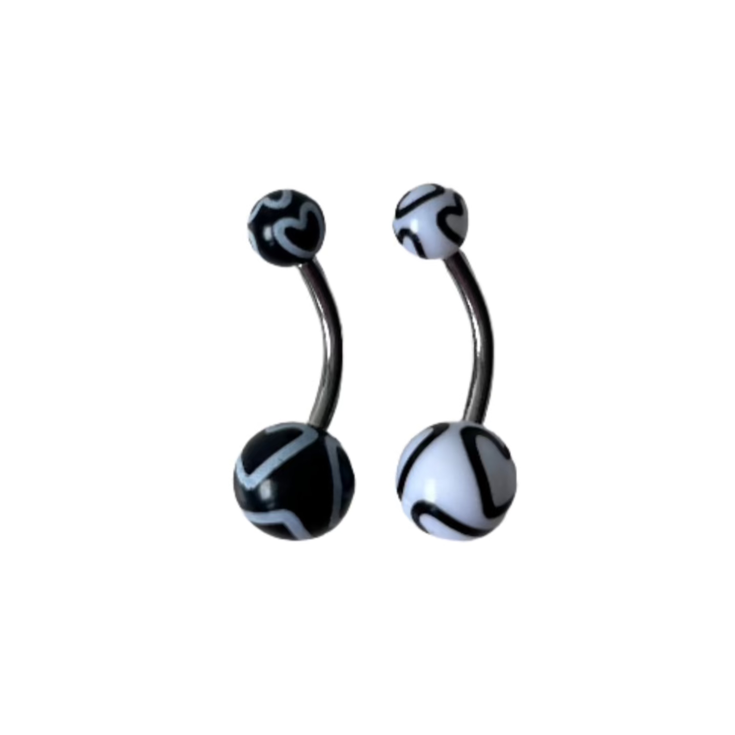 Last Chance Packs - Belly Ring - Acrylic Heart Outline