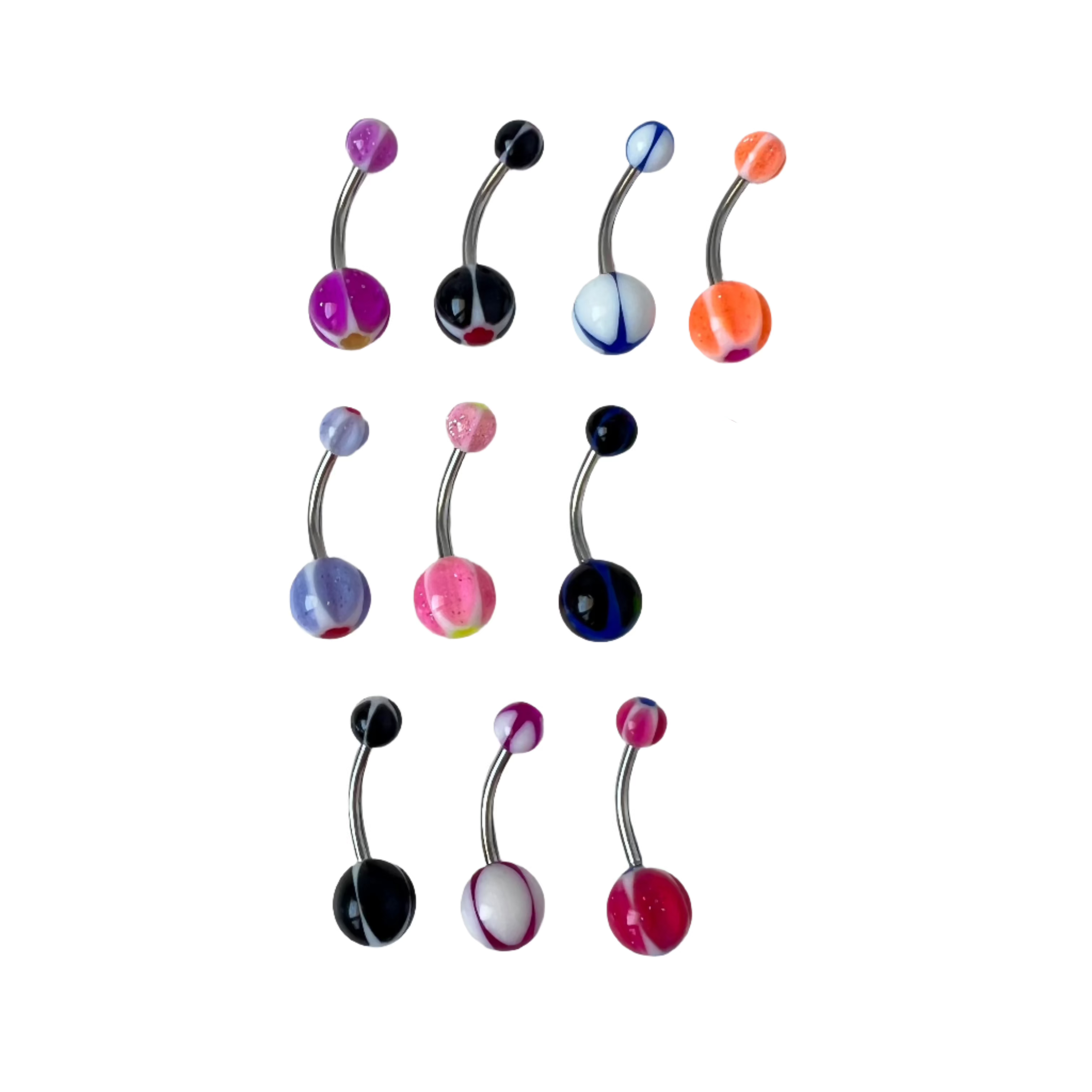 Last Chance Packs - Belly Ring - Acrylic Starburst