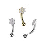 Curved Barbell - TITANIUM - IT Flower