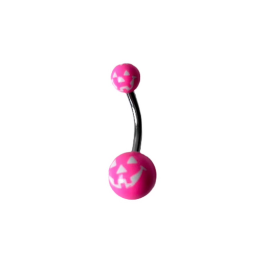 Last Chance Packs - Belly Ring - Acrylic Jack-O-Lantern
