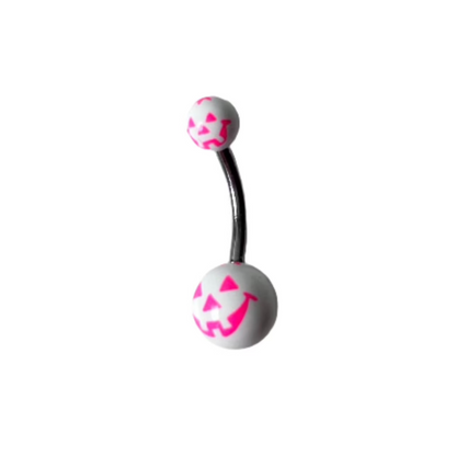 Last Chance Packs - Belly Ring - Acrylic Jack-O-Lantern