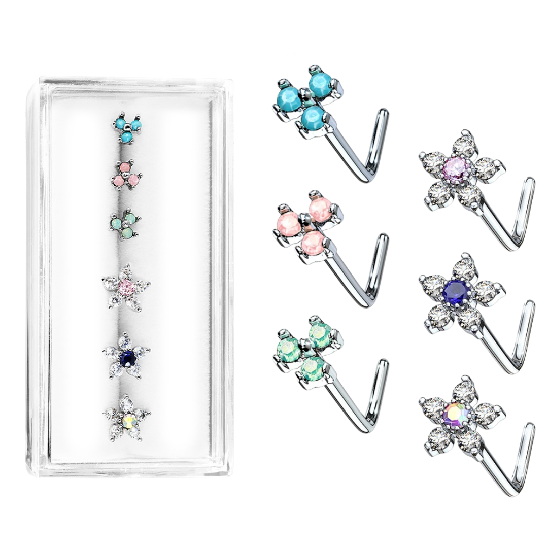 Nose Studs - Pack of 6 (C)