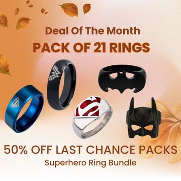 Last Chance Packs - Superhero Rings