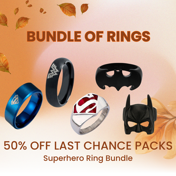 Last Chance Packs - Superhero Rings