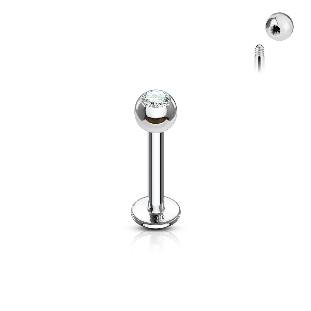 Labrets - TITANIUM - Jewelled