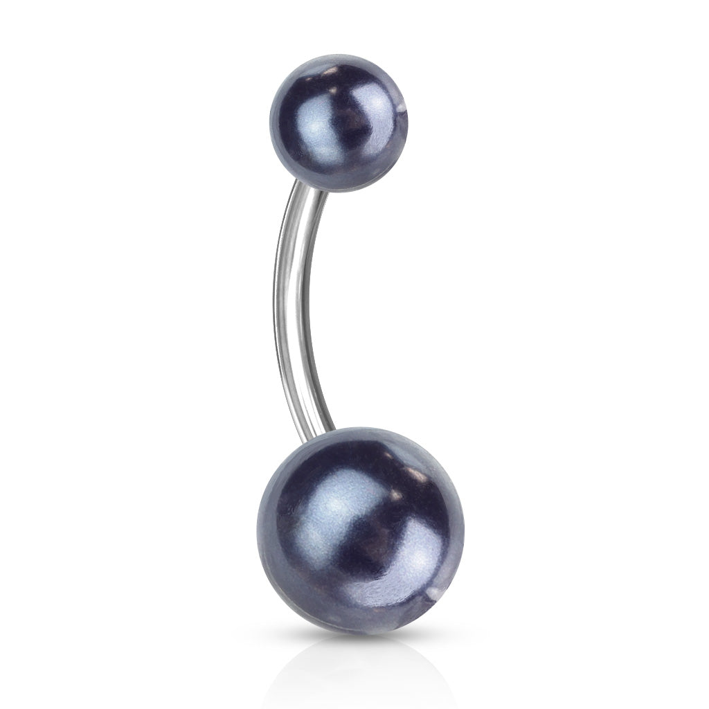 Belly Ring - Pearl Look Banana