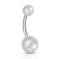 Belly Ring - Pearl Look Banana