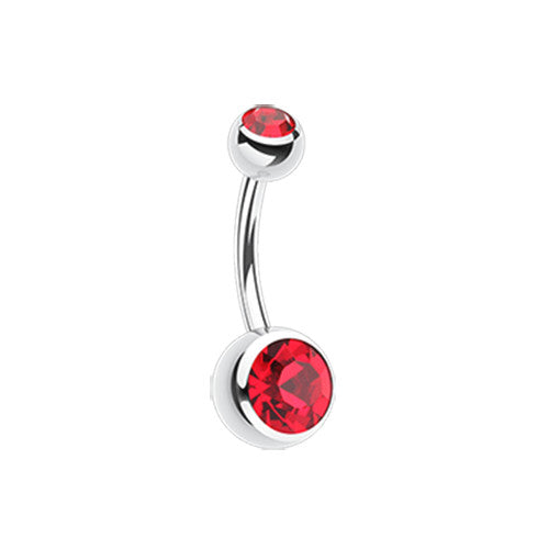 Belly Ring - Double Jewel
