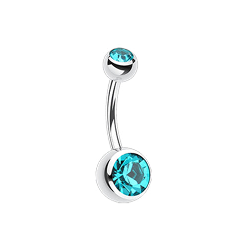 Belly Ring - Double Jewel