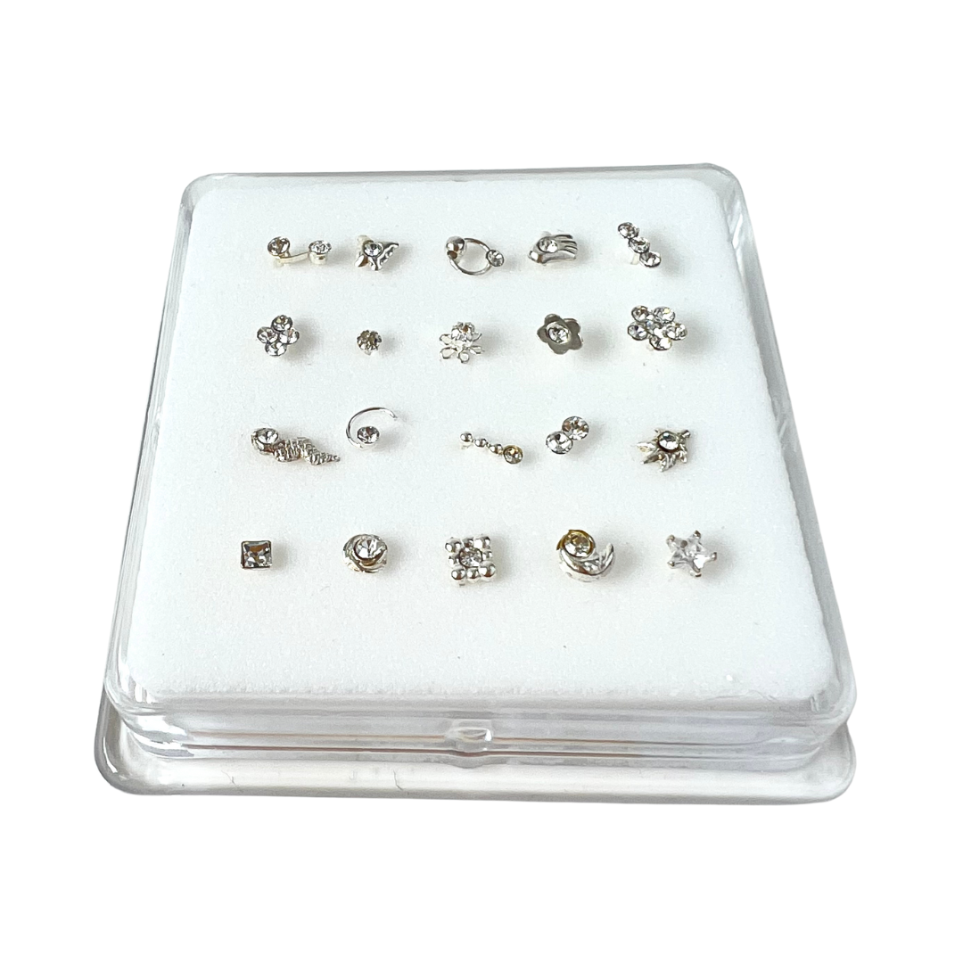 Nose Studs - 20 Assorted Designs
