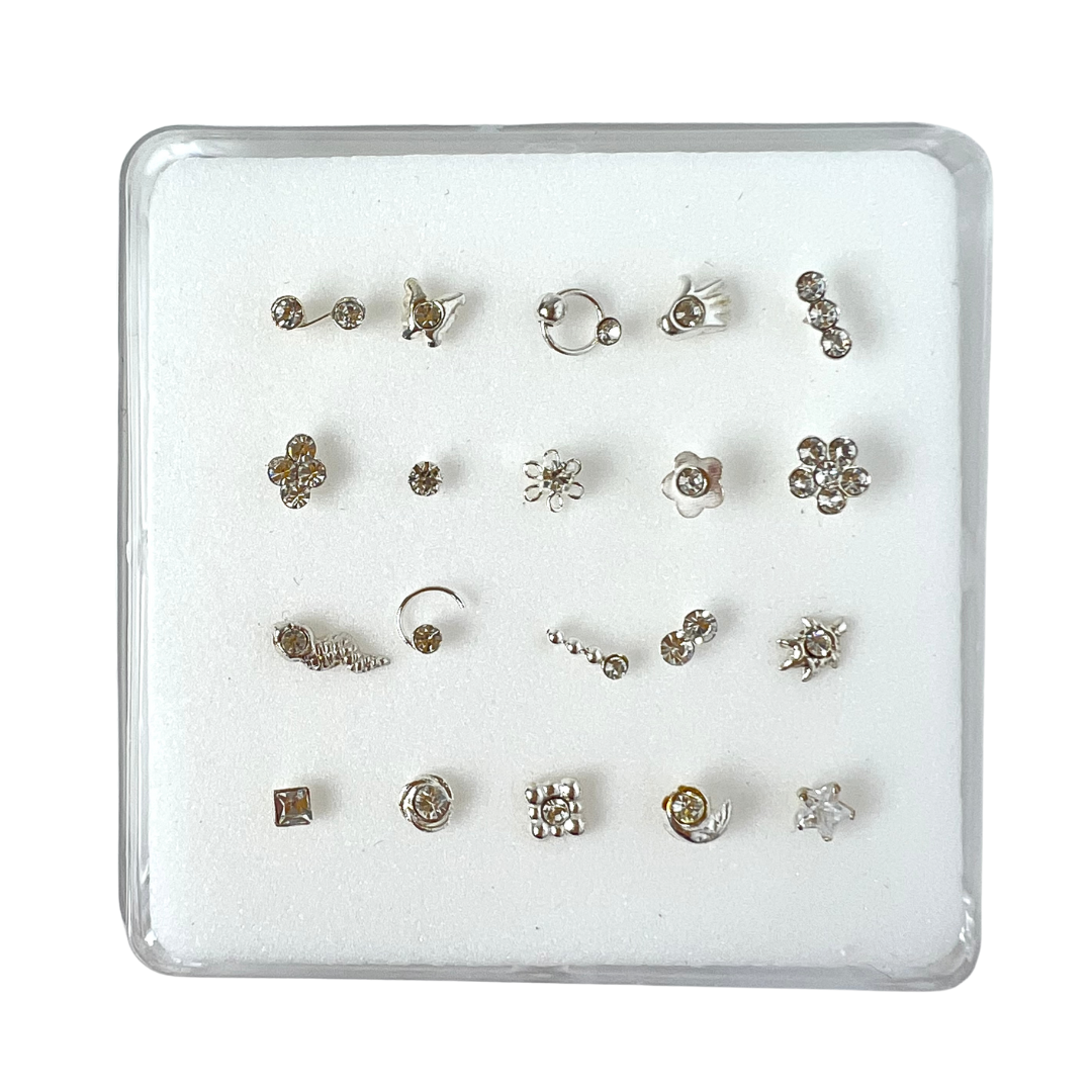 Nose Studs - 20 Assorted Designs