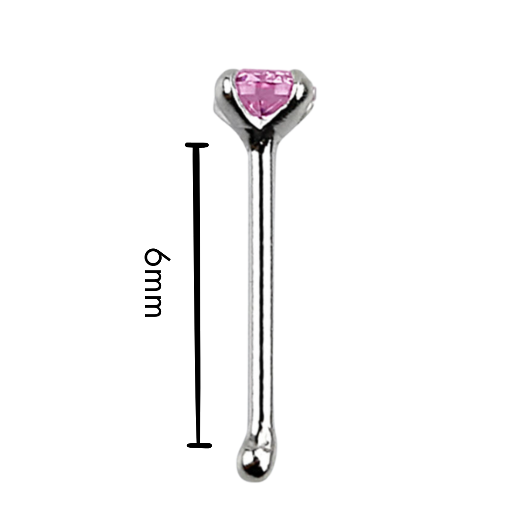 Nose Studs - 52 Piece With 2.5mm Gem
